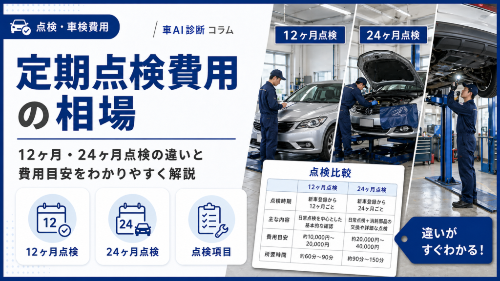 定期点検費用の相場｜12ヶ月・24ヶ月点検の違いと費用目安をわかりやすく解説